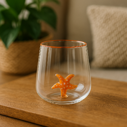 Copo Decorado Estrela do Mar