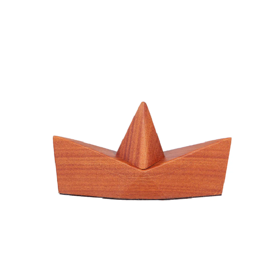 Escultura Barco Cumaru
