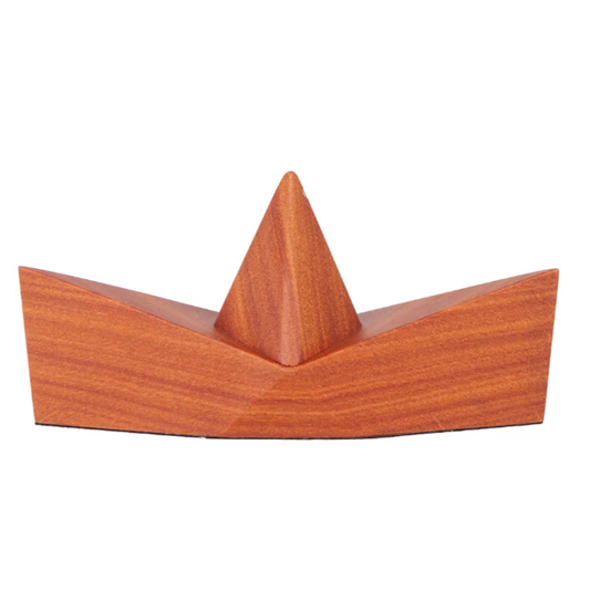 Escultura Barco Cumaru