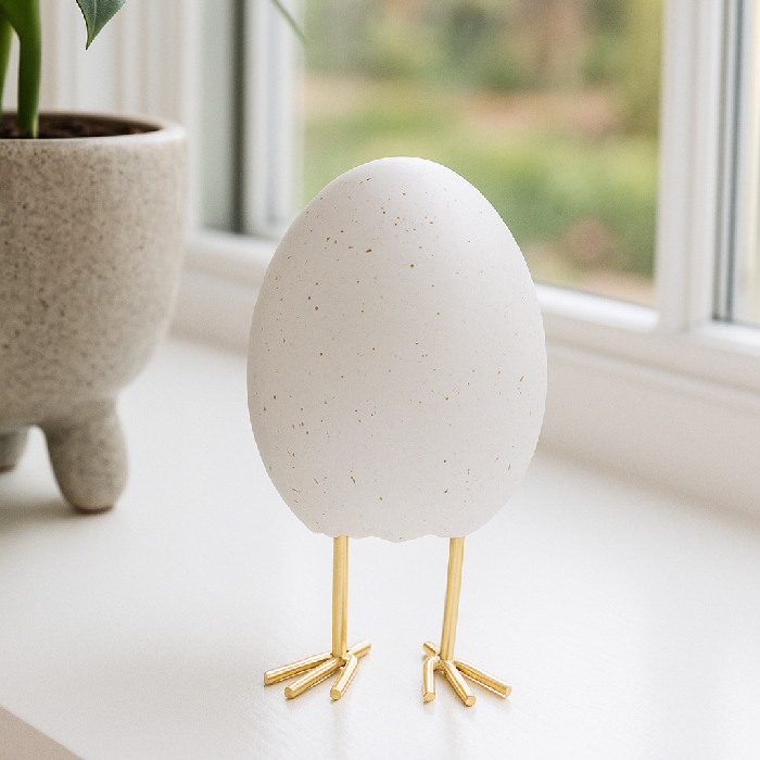 Escultura Egg Flocado