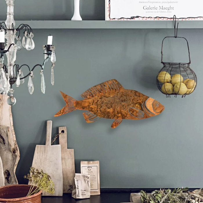 Escultura Peixe de Ferro