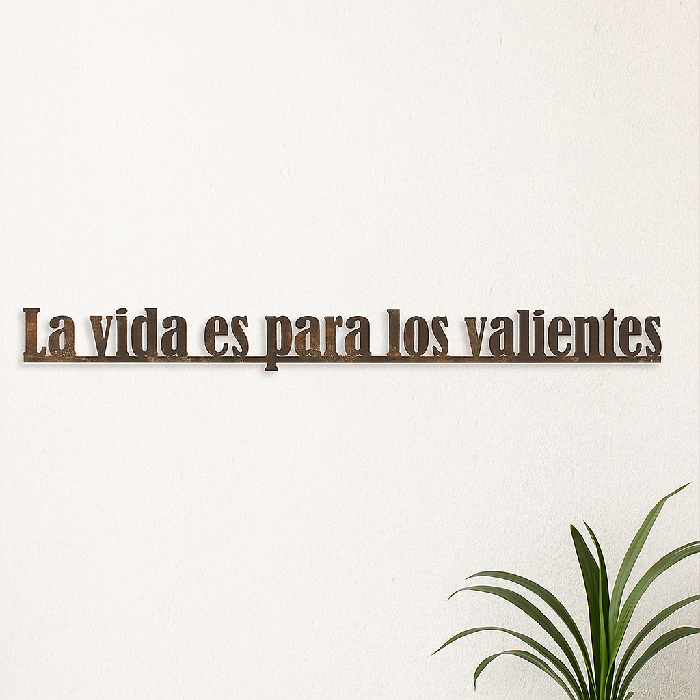 Frase de Ferro - La Vida Es...