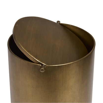 Lixeira de Metal com Tampa – 7 Litros