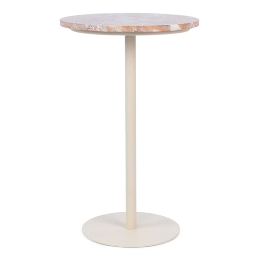 Mesa de Apoio de Mármore e Metal