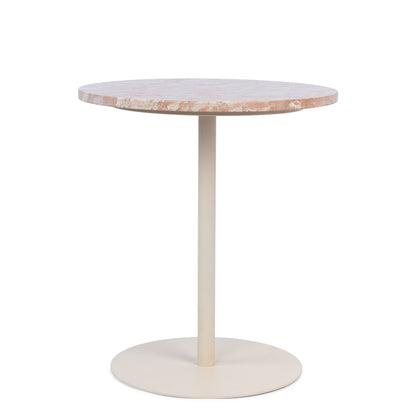 Mesa de Apoio de Mármore e Metal