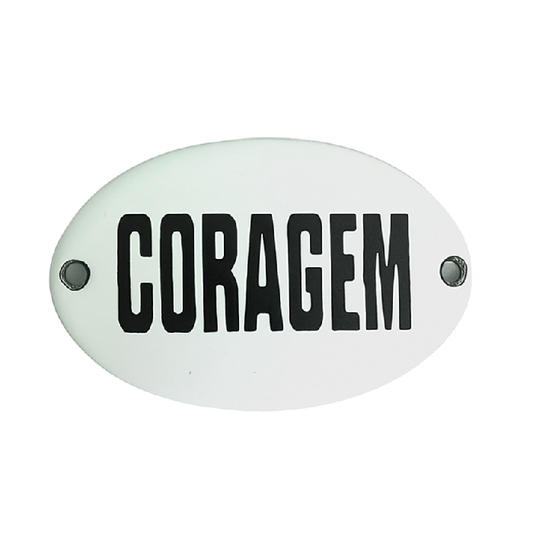 Mini Placa Coragem