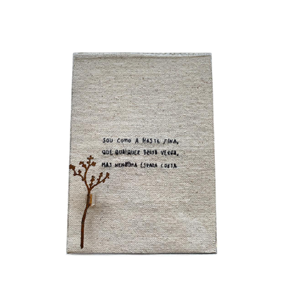 Moldura Acrilica Flutuant " Sou Como Haste Fina"