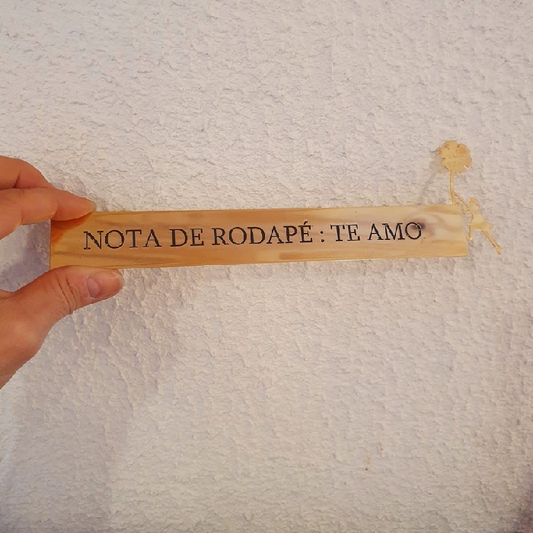 Nota de Rodapé: Te Amo