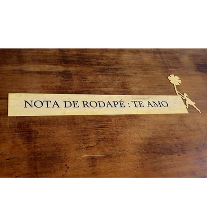 Nota de Rodapé: Te Amo