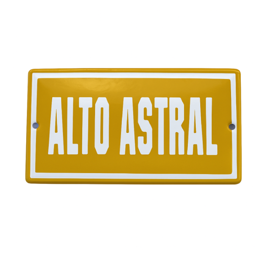 Placa Decorativa Esmaltada Alto Astral