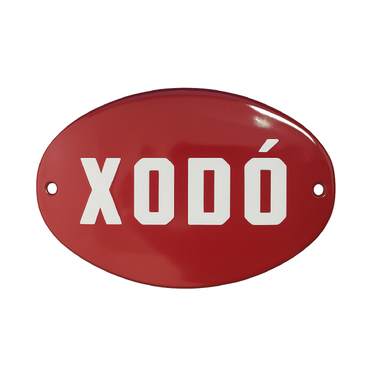 Placa Decorativa Esmaltada Xodó
