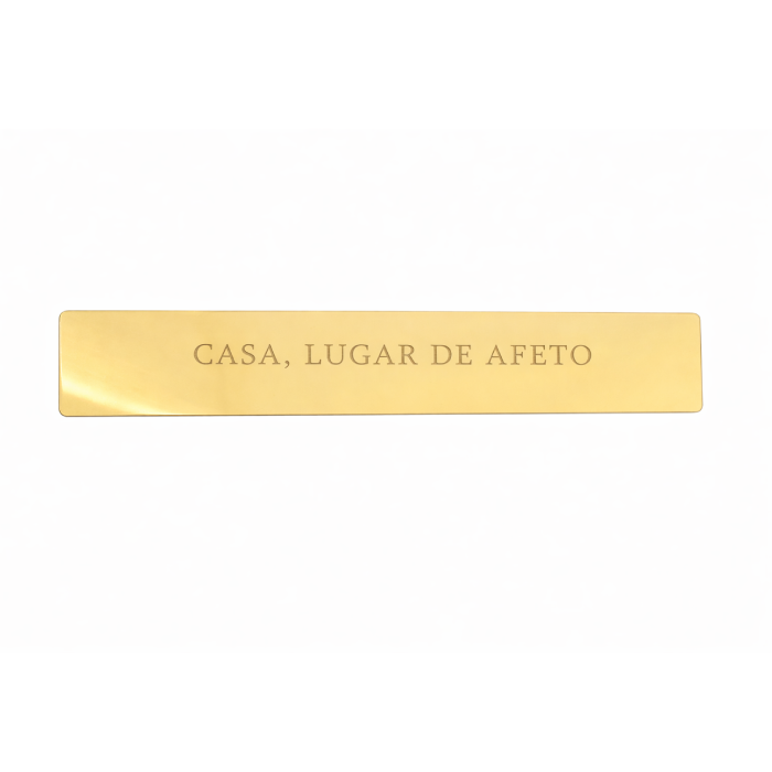 Placa Espelhada de Acrílico  - Casa Lugar De Afeto