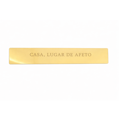 Placa Espelhada de Acrílico  - Casa Lugar De Afeto