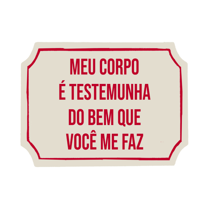 Placa Etiqueta Acrilica Meu Corpo é ...