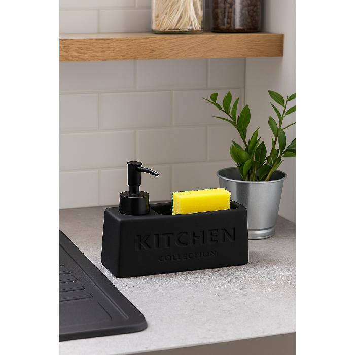 Porta Detergente Líquido com Suporte para Esponja Soft Touch