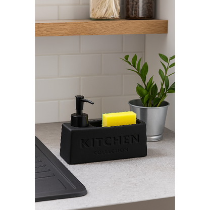 Porta Detergente Líquido com Suporte para Esponja Soft Touch