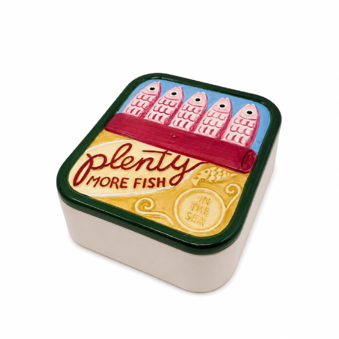 Pote de Cerâmica Sardine Retrô