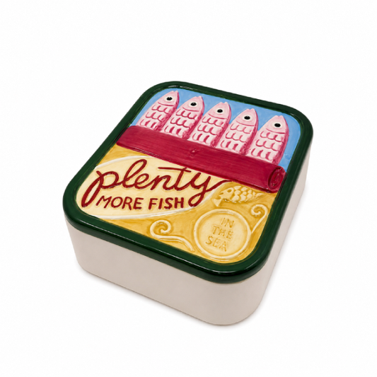 Pote de Cerâmica Sardine Retrô