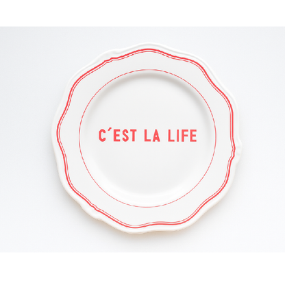 Prato Decorativo "C’est La Life"