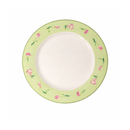 Prato de Sobremesa de Porcelana Tulipa