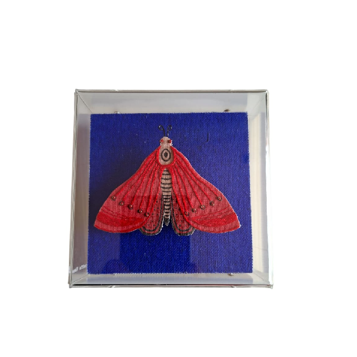 Quadro Acrilico Pinus - Mariposa Vermelha