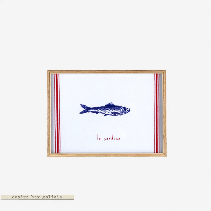 Quadro Box Galicia Bordad Sardinha