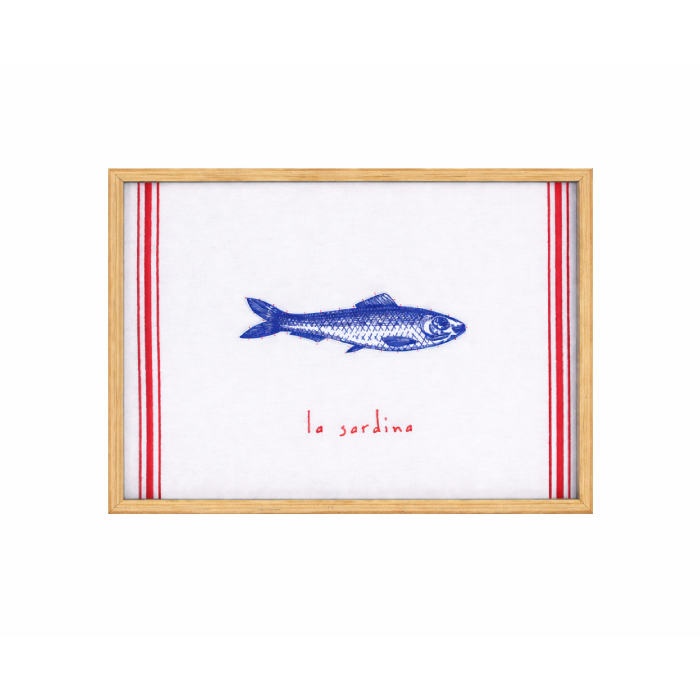 Quadro Box Galicia Bordad Sardinha