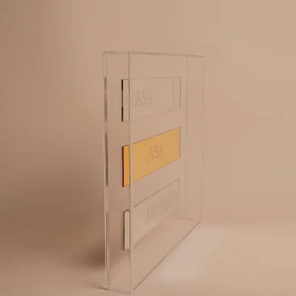 Quadro de Acrilico Casa Asa Morada