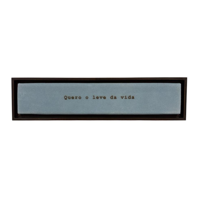 Quadro de Madeira - Quero o Leve da Vida