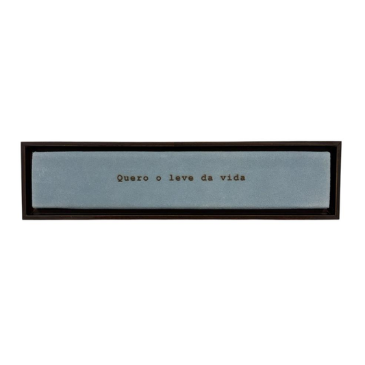 Quadro de Madeira - Quero o Leve da Vida