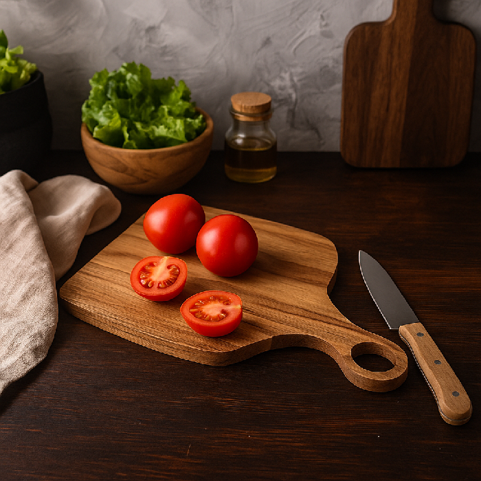 Tábua de Madeira Acácia com Cabo