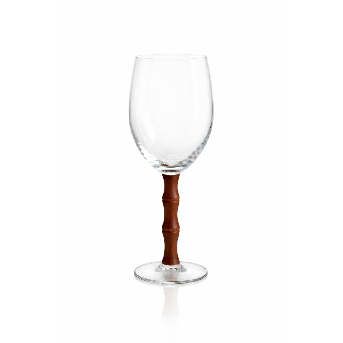 Taça de Vinho com Haste de Madeira