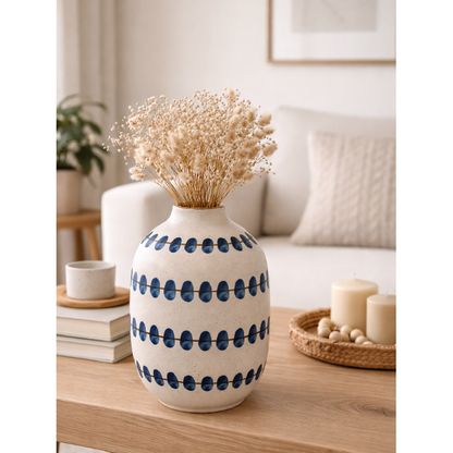 Vaso de Cerâmica Azul