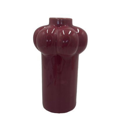 Vaso de Cerâmica Bordô