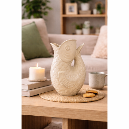 Vaso Peixe Blooming Bege