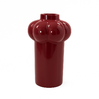 Vaso de Cerâmica Bordô