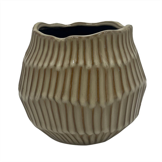 Vaso de Cerâmica Caqui