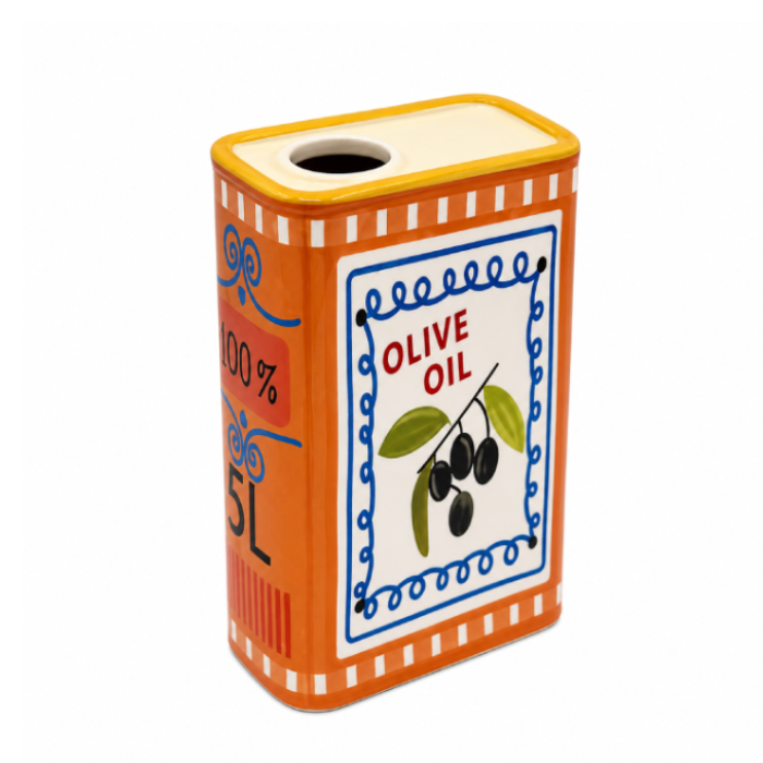 Vaso de Cerâmica Lata Olive Oil