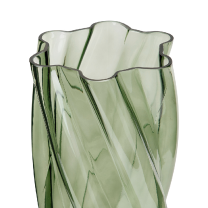 Vaso de Vidro Torcido