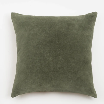 Almofada Veludo de Algodão Verde 50x50cm