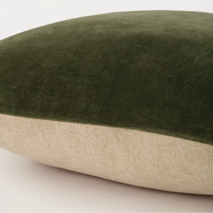 Almofada Veludo de Algodão Verde 50x50cm