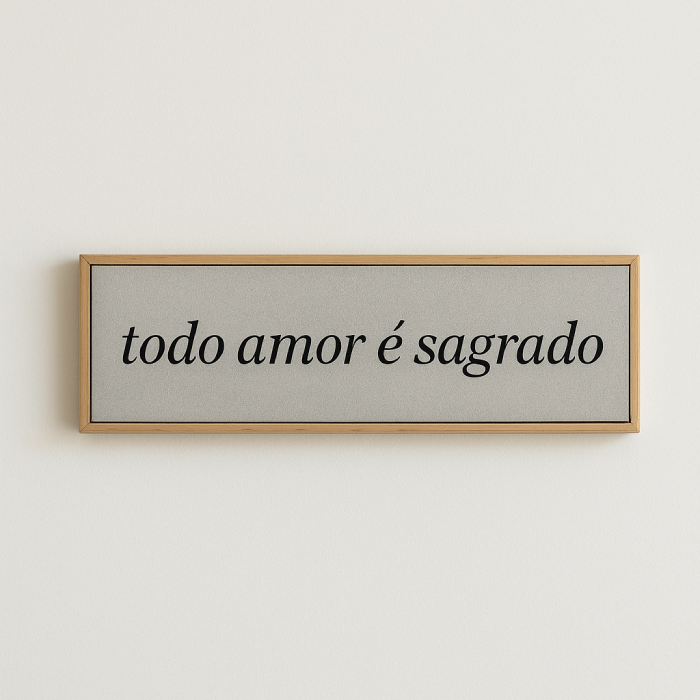 Wood Azule Cimento Queimado - Todo Amor é Sagrado