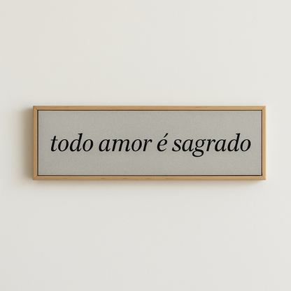 Wood Azule Cimento Queimado - Todo Amor é Sagrado