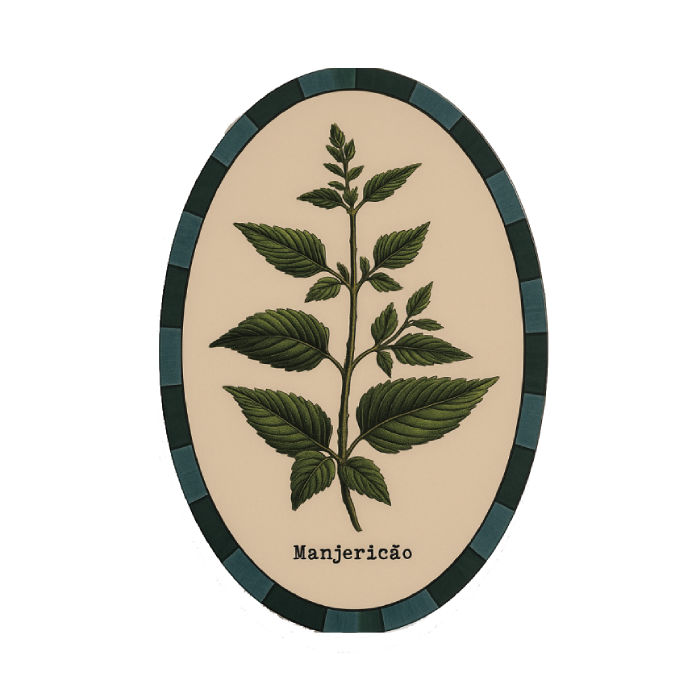Azulejo Oval Manjericão – Greghi Design