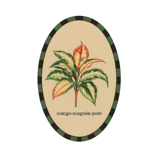 Azulejo Oval Comigo-Ninguém-Pode – Greghi Design