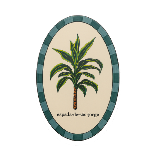 Azulejo Oval Espada-de-São-Jorge – Greghi Design