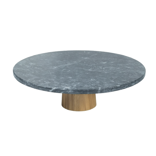 Boleira de Mármore e Madeira