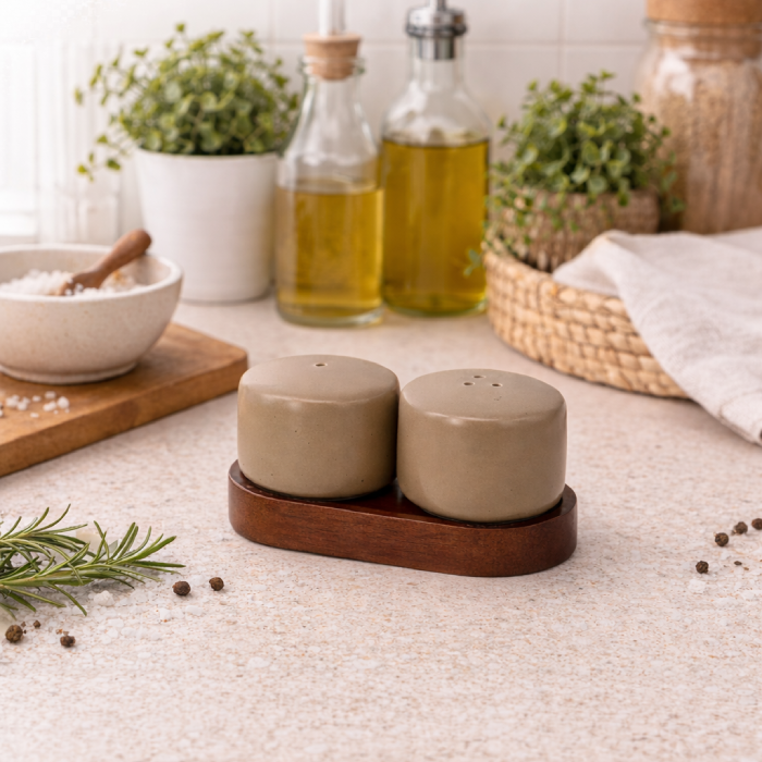 Conjunto de Saleiro e Pimenteiro