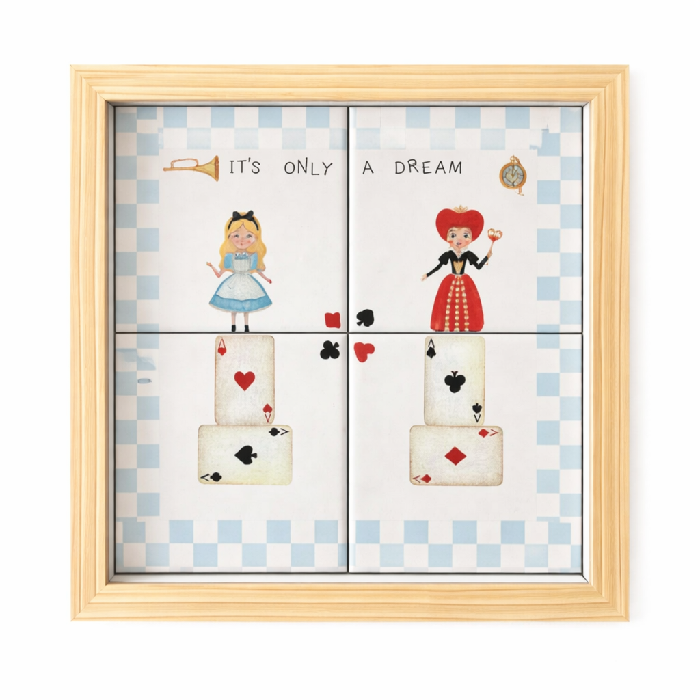 Quadro de Azulejos Alice no País das Maravilhas