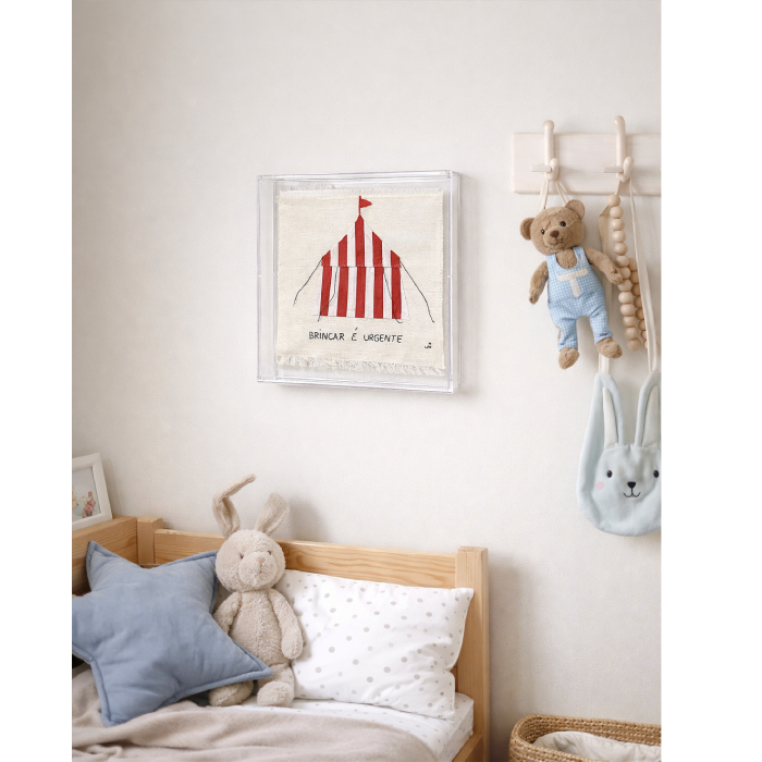 Quadro de Acrílico “Brincar é Urgente”